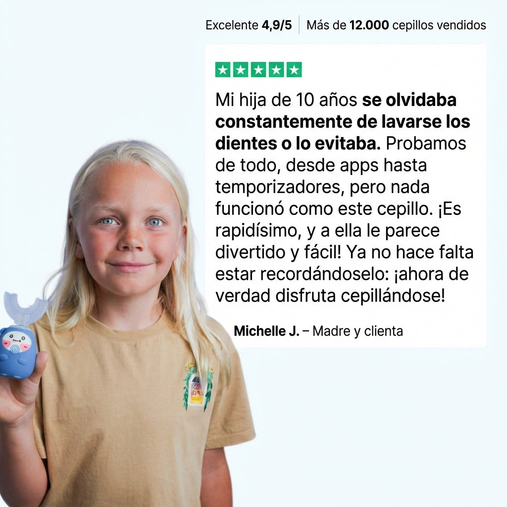 Dentara Niños - Dientes Limpios en 30 Segundos y Cepillado sin Esfuerzo